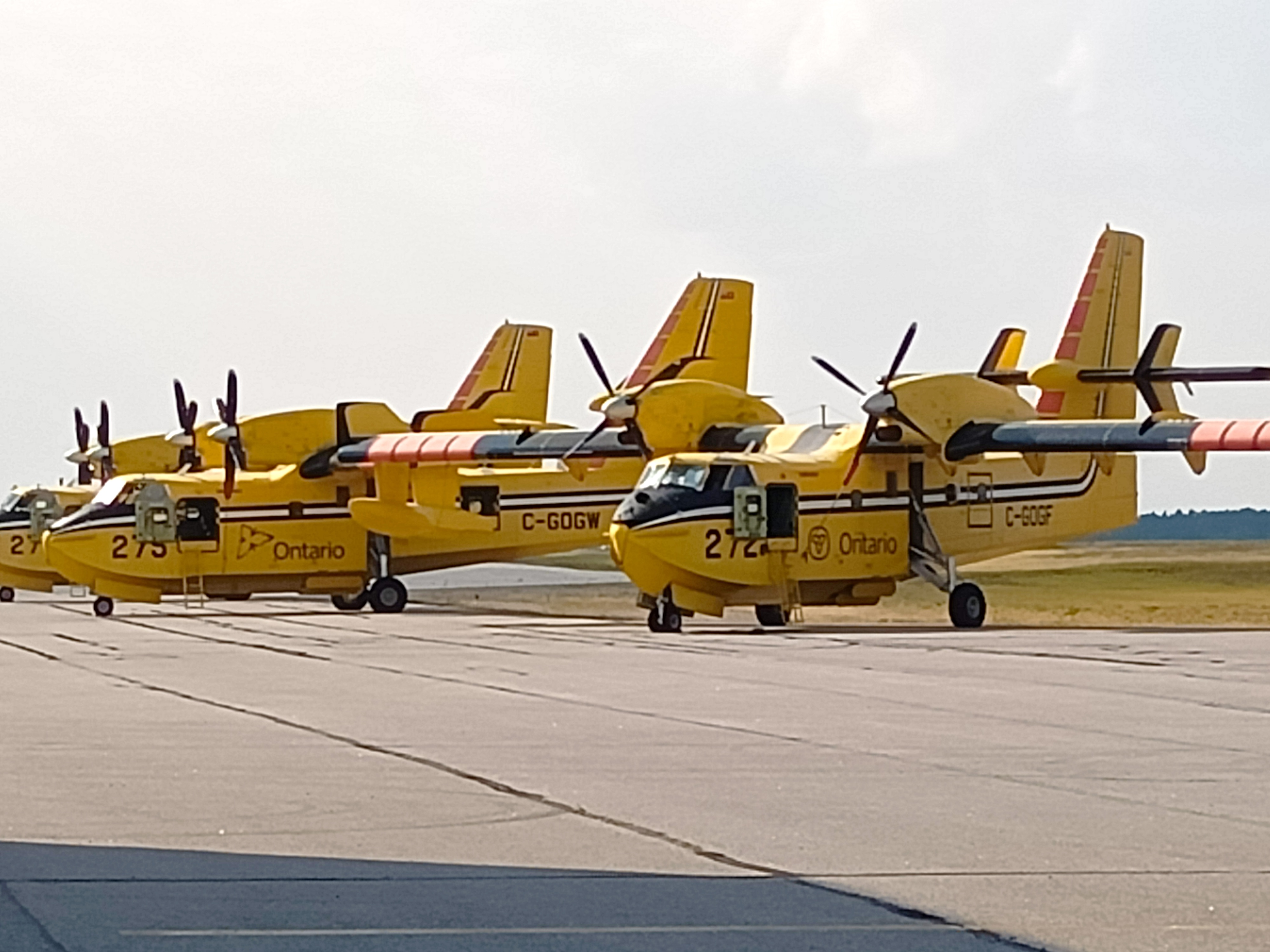 CANADAIR yellow planes